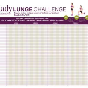 Poster Lunges Challenge