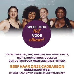 Instore poster A3 Fit4lady m-g-m Lente