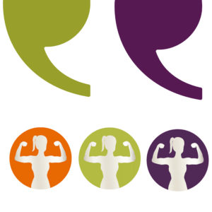 Beeldmerken Fit4lady logo - huisstijl